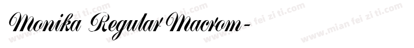 Monika RegularMacrom字体转换